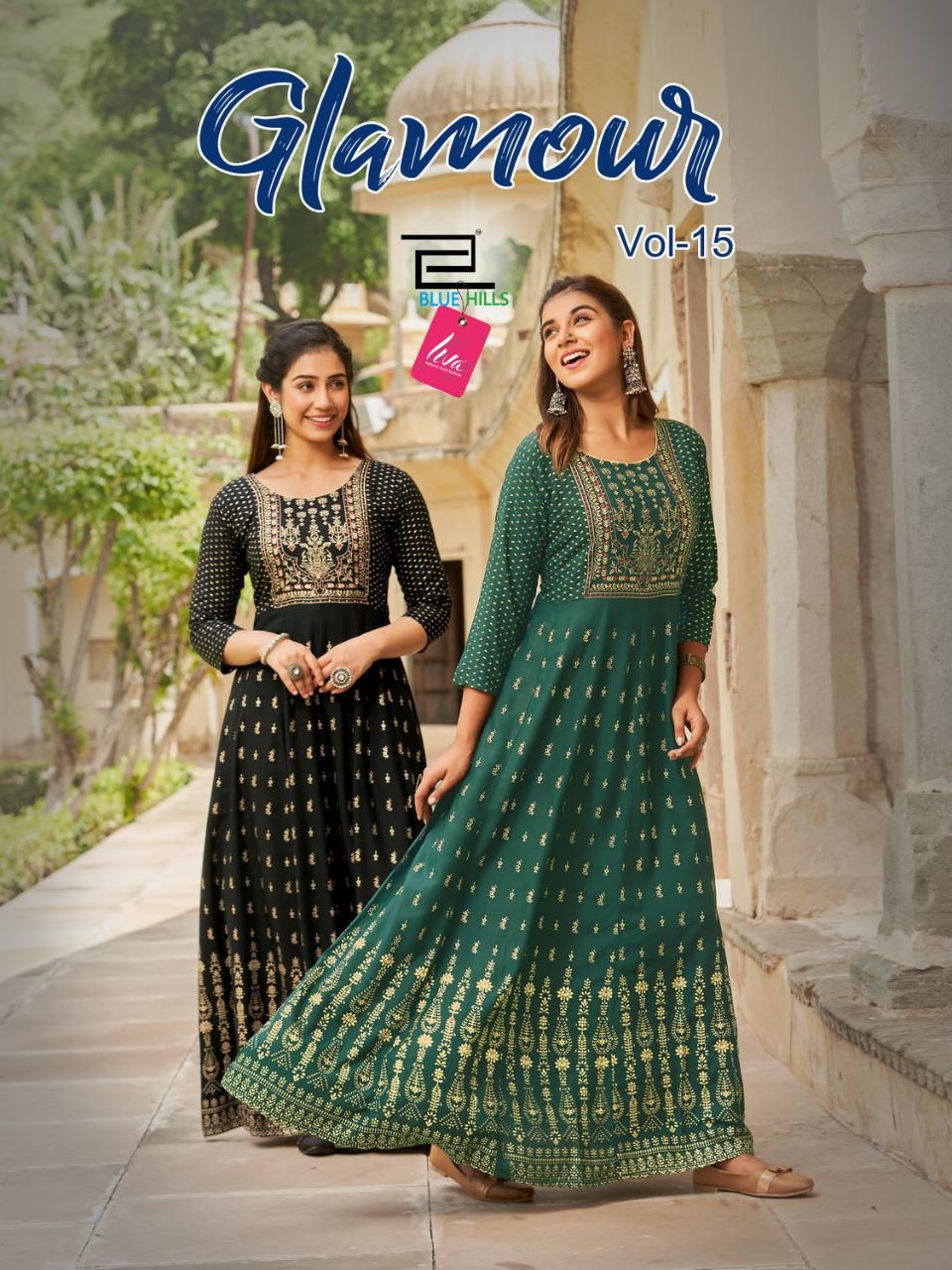 Blue Hills Glamour 15 Festive Wear Wholesale Anarkali Kurti